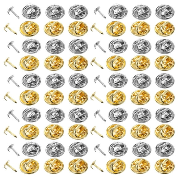 Hemoton 80-Piece Enamel Pin Backs with Locking Butterfly Clutch, Badge Pins Fasteners for Secure Attachment