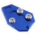 thumbnail image 2 of Blue Motorcycle Kickstand Sidestand Stand Extension Enlarger Pad For Honda, 2 of 5