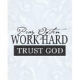 thumbnail image 1 of Wall Design Pieces Pray Often Work Hard Trust God, 1 of 1