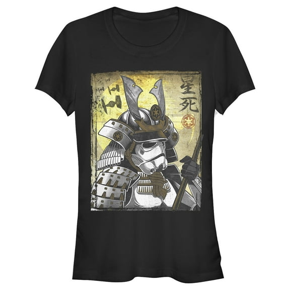 Junior's Star Wars Samurai Stormtrooper  Graphic Tee Black X Large