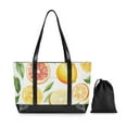 thumbnail image 7 of FORMRS Canvas Laptop Tote Bag for Women with 15.6" Computer Compartments Shoulder Handbag, Candy Lemon, 7 of 7