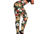 thumbnail image 4 of DISNIMO Hibiscus Flowers Printed High Waisted Leggings for Women, Soft Yoga Pants Leggings Stretch Workout Leggings for Yoga Gym, Multicolor, XS, 4 of 6