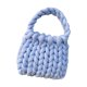 thumbnail image 4 of Bolso de crochet para mujer, bolso de mano informal, ligero, para compras, cartera de mano, hecho a mano azul, 4 of 9