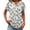 Light Green, variant on BOMYJESK Shirts for Women Short Sleeve Business Casual Basic Top Floral Print V Neck Fashion Blouses 2026 Summer Cute Loose Fit Outfits Army Green L