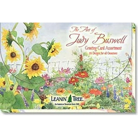 Leanin' Tree The Art of Judy Buswell - Made in USA - 20 All Occasion Cards Assortment Box with Envelopes, Greeting Cards Assortment Box, Includes Birthday, Blank Notecards, Thank You, Friendship