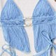 thumbnail image 5 of Tankini para mujer, traje de baño de dos piezas con tirantes de color liso, informal, de playa, a la moda, para mujer, tankini, de dos piezas, para mujer, trajes de baño para mujer, tankini para mujer, 5 of 7