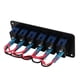 thumbnail image 3 of Panel de interruptor de palanca RV panel de interruptor de palanca de aleación de aluminio de 6 bandas 3PIN DC12V a 24V negro anodizado para motocicletas ANGGREK Otros, 3 of 8