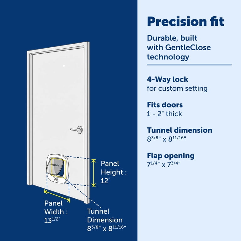 PetSafe Big Cat Door, 4-Way Lock, Soft-Close Flap photo 3