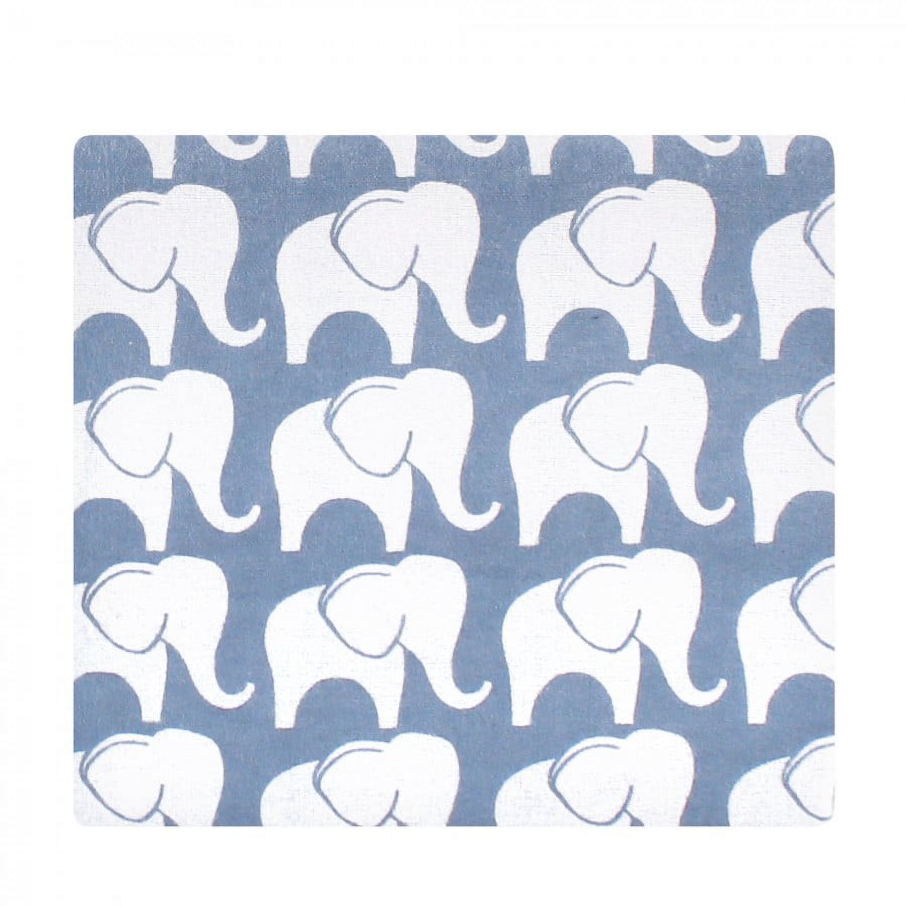 Hudson Baby Unisex Baby Cotton Poly Flannel Receiving Blankets, Boy Elephant, One Size