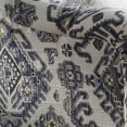 thumbnail image 2 of Tufted Back Chair with 1 Accent Pillow and Tribal Design, Blue and White, 2 of 4