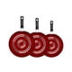 thumbnail image 1 of Juego de Sartenes Ekco Classic Aluminio Antiadherente 3 Piezas – Rojo, 1 of 4