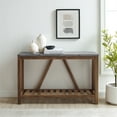 thumbnail image 2 of 52" Modern Farmhouse Entryway Table - Dark Concrete (gray), 2 of 6