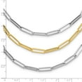 thumbnail image 5 of Auriga Fine Jewelry 14K Two-tone Polished Fancy Link Necklace for Women 18.25", 5 of 6