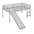 thumbnail image 5 of Tcbosik Twin Size Loft Bed with Slide and Ladder, Wood Bed Frame for Bedroom, Easy Assembly, Gray, 5 of 10
