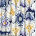 thumbnail image 1 of Stylized Agate Shower Curtain - Purple & Blue Mineral Design, 1 of 4