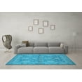 thumbnail image 3 of Ahgly Company Indoor Rectangle Oriental Light Blue Industrial Area Rugs, 8' x 12', 3 of 4