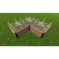 thumbnail image 2 of CLASSIC SIENNA 'ARROWHEAD' - 8' X 8' X 22" STRAIGHT CORNER RAISED GARDEN BED - 2" PROFILE, 2 of 3