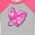 thumbnail image 4 of Inktastic Breast Cancer Awareness- Pink Ribbon Around Heart Boys or Girls Baby Bodysuit, 4 of 5