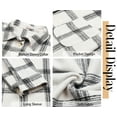 thumbnail image 6 of Fantaslook Womens Plaid Shirts Flannel Shacket Jacket Long Sleeve Button Down Shirts Blouses Tops, 6 of 9
