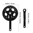 thumbnail image 4 of OULII 1 Set of Bike Crank Arm Plastic Black Replacement for Riders in Maintenance and Repair, 4 of 8