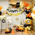 thumbnail image 3 of Happy Birthday Banner Construction Party Decorations Construction Birthday Party Supplies for Boys 1st 2nd 3rd Construction Birthday Banner Garland Excavator Dump Truck Tractor Sign, 3 of 10