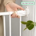thumbnail image 3 of Summer by Ingenuity The Stairway Serie 42W Puerta de seguridad para mascotas y bebés, 28"-42" de ancho, 28" de alto, para escaleras o pasillos - Metal blanco, 3 of 5