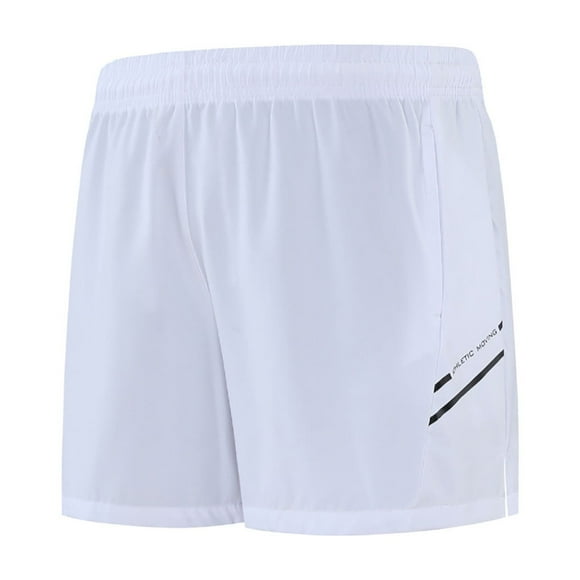 Men's Track Pants Men's Breathable Running Shorts Jogging Gym Fitness Running Quick Dry Shorts Pantalon Survetement Homme White XXL