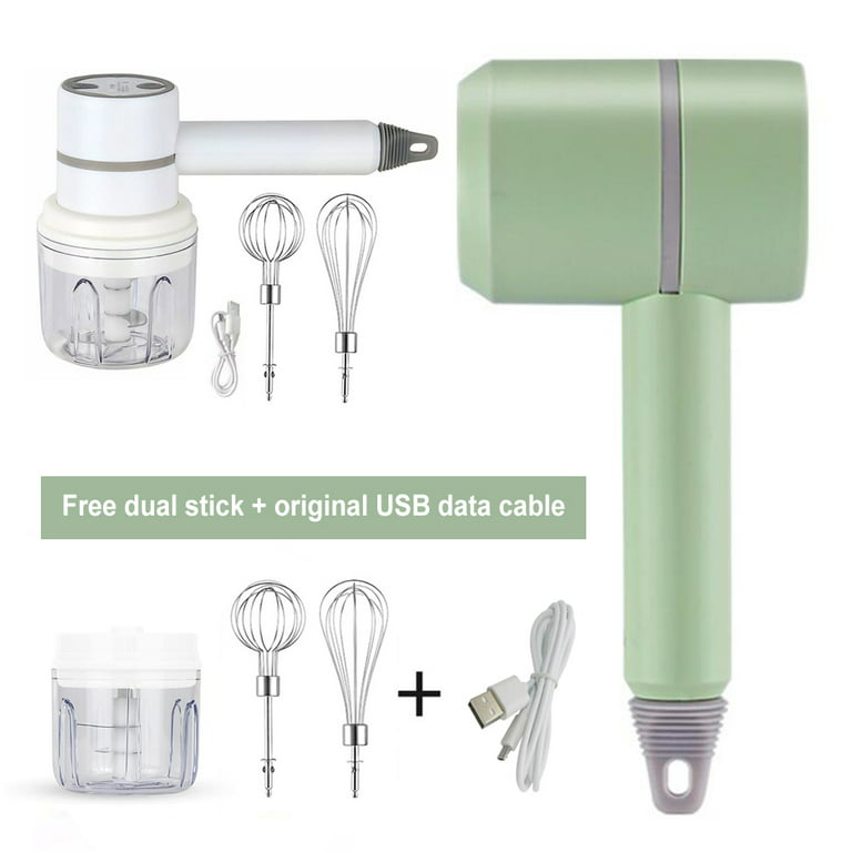 2 in 1 Hand Mixer Electric, Kitchen Mixer Handheld Mixer With 3 Speed, Food  Mixer for Cream Cake, Green