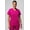 Hibiscus, variant on Women's Vital Scrub Top, 1-Pocket V-Neck - MotionTech Fabric, 4-Way Stretch, Wrinkle-Resist, Anti-Shrink, Chest Pocket, Semi-Slim Fit (Sizes Vary)