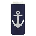 thumbnail image 4 of Beach Themed Party Favors Classic Navy Nautical Boating Anchor 24-Pack Ultra Slim Can Drink Thermocoolers, 4 of 8