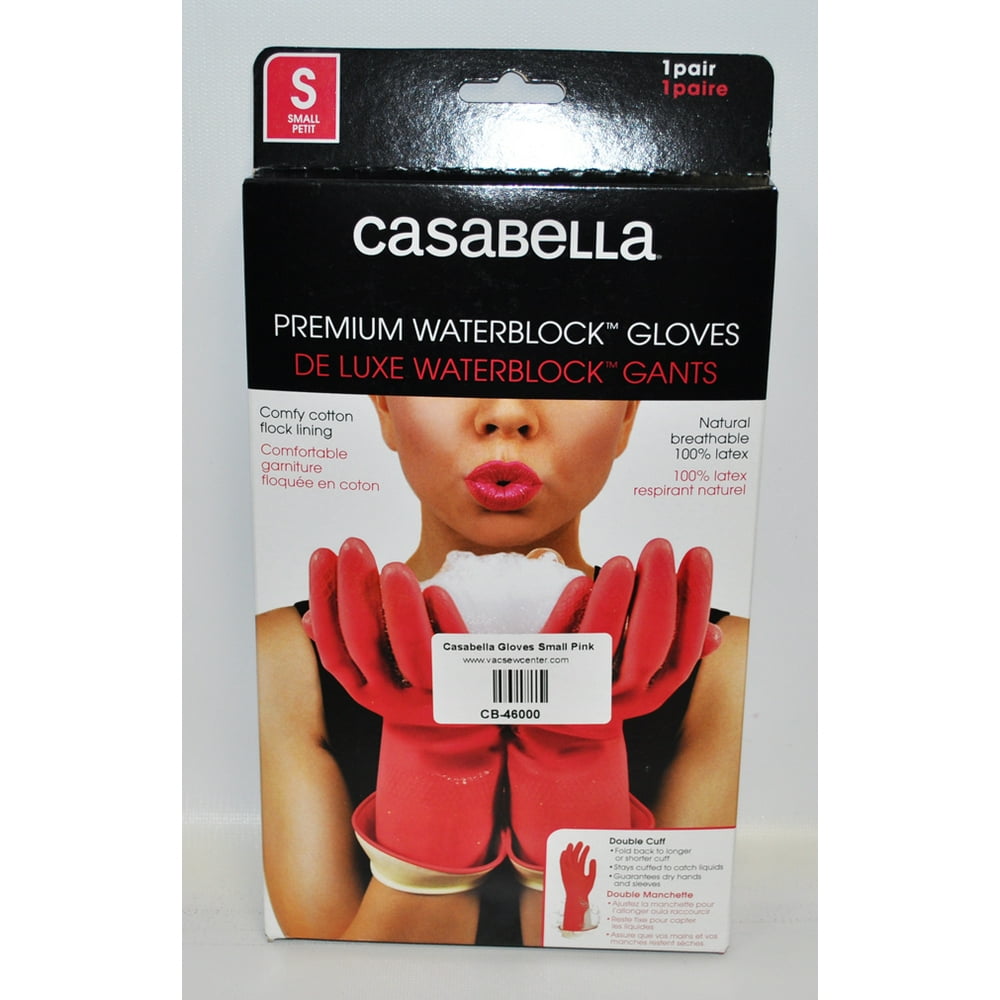 Casabella Water Block Premium Gloves Small Pink