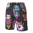 thumbnail image 4 of Balery Cat Icecream Traje de Baño Estilo Hawaiano para Hombre, Shorts de Secado Rápido con Bolsillos-Medium, 4 of 6