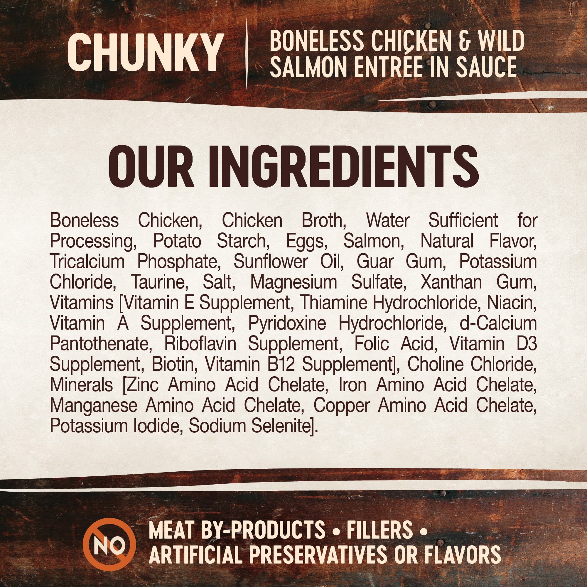 Wellness CORE Signature Selects Chunky Adult Canned Wet Cat Food, Natural, Protein Rich, Grain Free, Chicken and Wild Salmon Entrée Recipe, 5.3 oz, Pack of 12 Cans