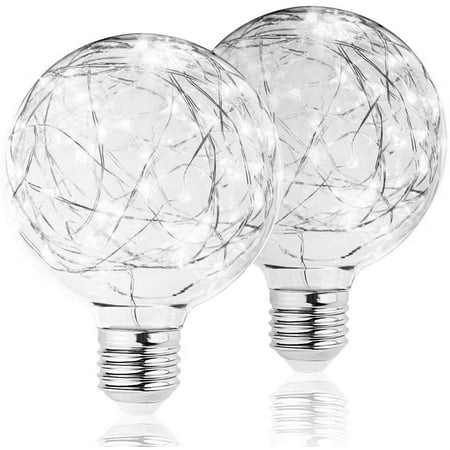 

LINLIN 2 Pack LED Decorative Firework Light Bulb 3D Incandescent Bulbs Light Bulb 5W 85-265V Retro Bulb 3D Fireworks Edison Bulb