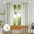 thumbnail image 2 of Curtain Rods No Drilling 32 to 58 Inches, 5/8 Inch Drill for Windows with 3M Adhesive Brackets, Renter Friendly Drapery Pole White Round Finials, 2 of 5