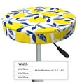 thumbnail image 4 of Kll Tropical Lemon Round Bar Chair Cushion Cover 13 Inch,Bar Stool Protector With Elastic, Soft Washable, 4 of 7