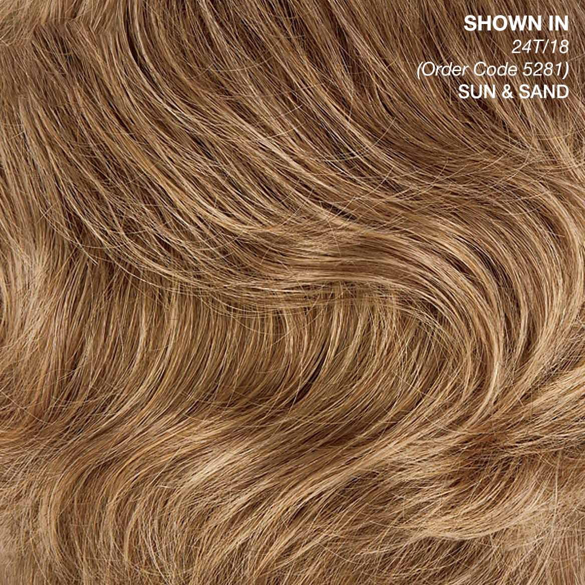 Paula Young Alex WhisperLite Wig Sassy Short Wig with Side-Swept Bangs and Tousled Curls/Multi-Tonal Shades of Blonde, Silver, Brown and Red