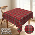 thumbnail image 2 of Tchckioa Red Green Square Tablecloth,Waterproof Table Cloth for Kitchen Christmas Decor,52x52 Inch, 2 of 7