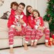 thumbnail image 1 of Conjunto de pijama navideño de algodón para padres e hijos, ropa de noche con estampado de renos de Navidad, traje de dibujos animados para el hogar, 2023, 1 of 3