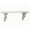 Cream Wood Solid Rectangle, variant on DecMode Indoor White Wood Farmhouse Wall Shelf