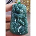 thumbnail image 3 of Icy Green Natural A Jade jadeite Pendant Dragon Necklace 680756 TN, 3 of 8