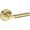Non-Lacquered Brass, variant on Baldwin Hd.Lkf.R.Srr Lake Forest Non-Turning One-Sided Dummy Door Lever - Chrome