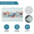 thumbnail image 6 of Teal Green Starfish Placemats Set of 6, Summer Coral Beach Conch Coastal Placemats for Dining Table, Place Mats for Kitchen Tabletop, Waterproof Wipeable Dining Table Mats Set, 6 of 9