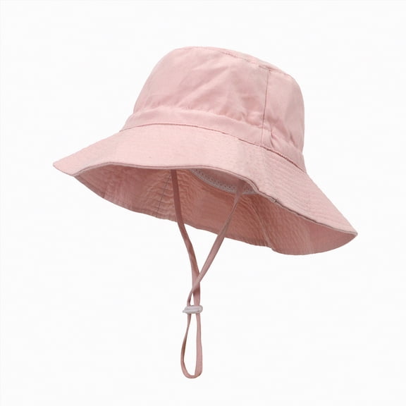 Baby Sun Hat Kids Summer UPF 50 Toddler Bucket Hat Wide Brim Adjustable Beach Hats for Boys Girls Age,lightweight,comfortable,chin strap M