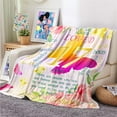 thumbnail image 3 of 17th Birthday Gifts for Girls Birthday Gifts for 17 Year Old Girl,Butterfly Blanket for Girls Butterfly Throw Blanket with Flower Printed for Kids Birthday Gift Soft Flannel Throw Blanket,50"x40", 3 of 6