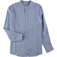 thumbnail image 1 of Tasso Elba Mens Medallion Button Up Shirt, Azul, Grande Tasso Elba Botones al frente, 1 of 1