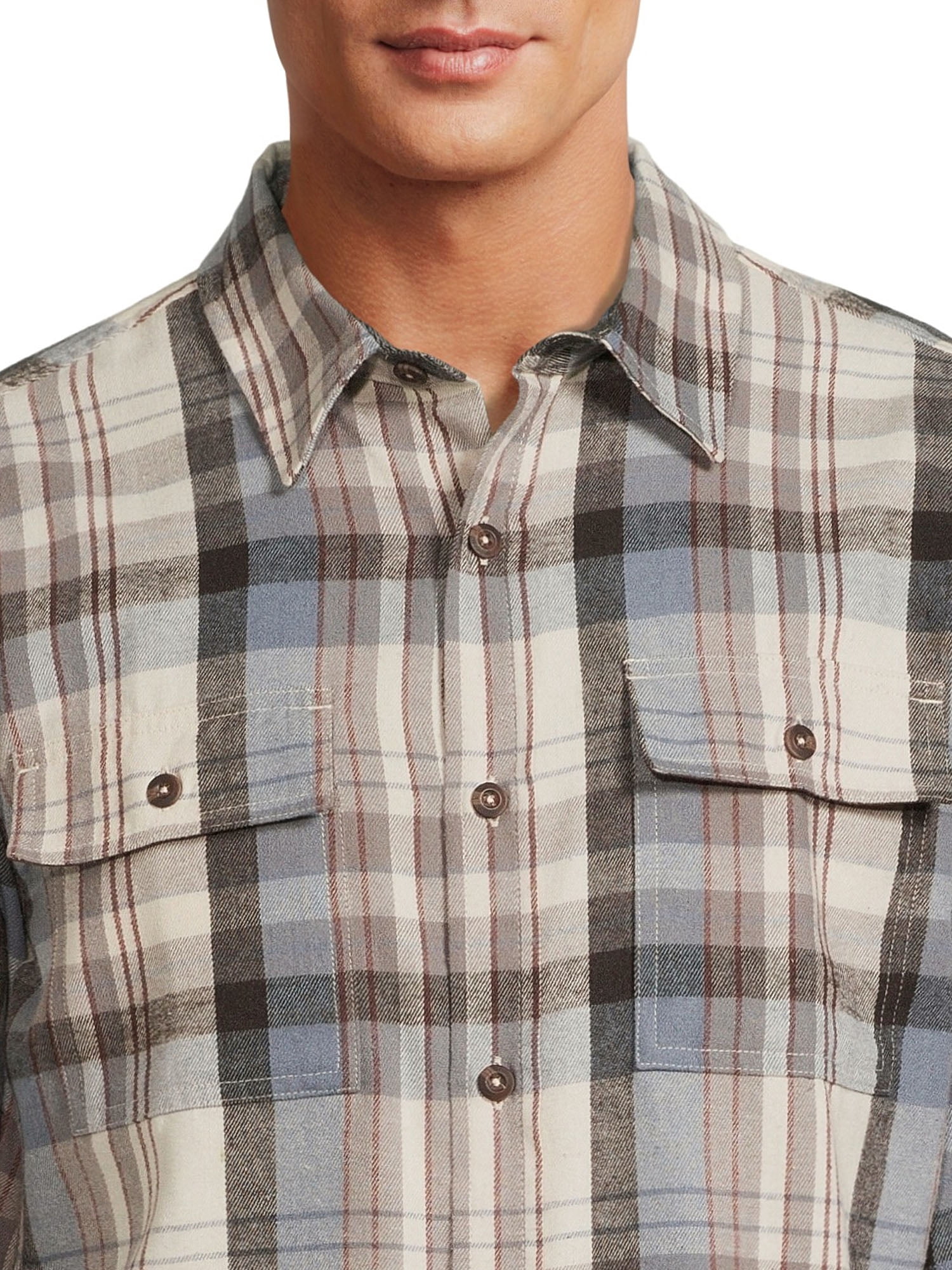 Burnside Men's Plaid Flannel Shirt, Sizes S-2XL