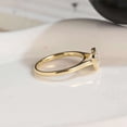 thumbnail image 6 of vylahjewellery Bezel Cushion Cut Diamond Engagement Ring 14K Vermeil Yellow Gold Solitaire Wedding Ring Minimalist Moissanite Promise Anniversary Jewelry Birthday Gift for Wife, 6 of 9