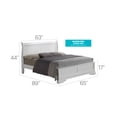 thumbnail image 3 of Glory Furniture Louis Phillipe Queen Bed in White Color, 3 of 5