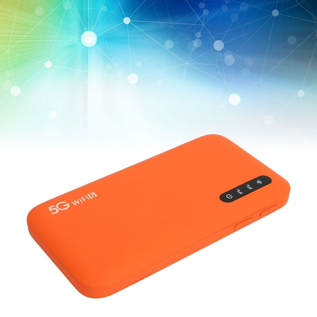5G Mobile Hotspot, Support 16 Devices User Friendly LED Dual Band WiFi Hotspot IP67 Rating 6100mAh Battery Secure and Reliable High Speed for Travel or Office